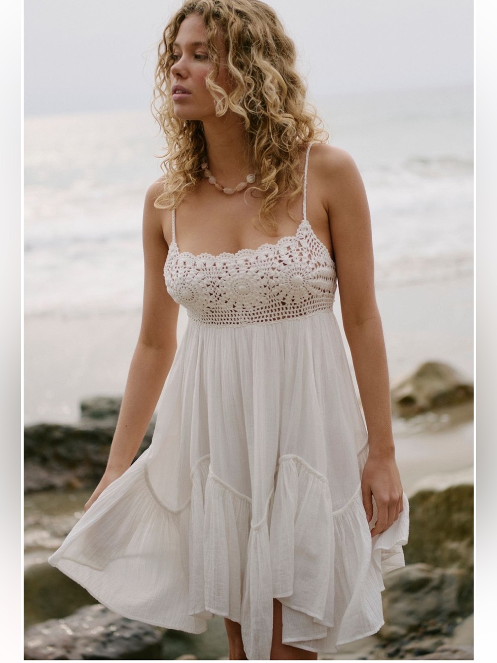 Free People Sandoll Cotton Mini Dress NWT S - Picture 7 of 14